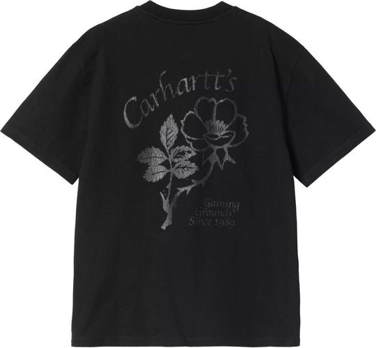  Carhartt Wip T-shirt Women Ss Flourish T-shirt Black Donna