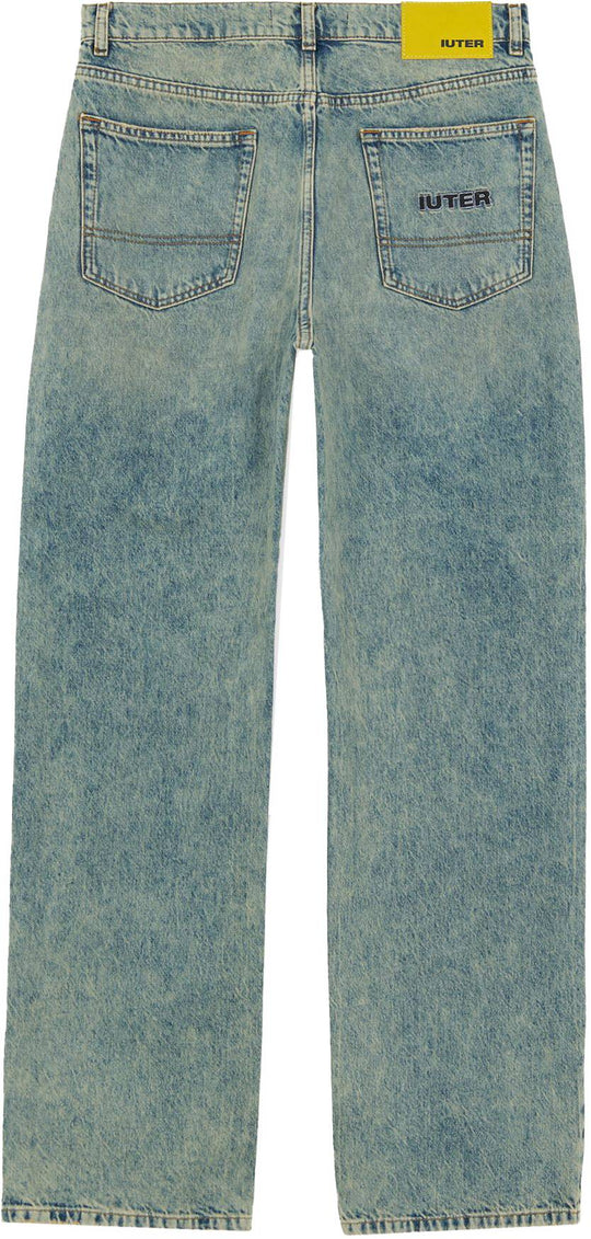  Iuter Jeans Loose Denim Pants Blue Acid Uomo Blueacid