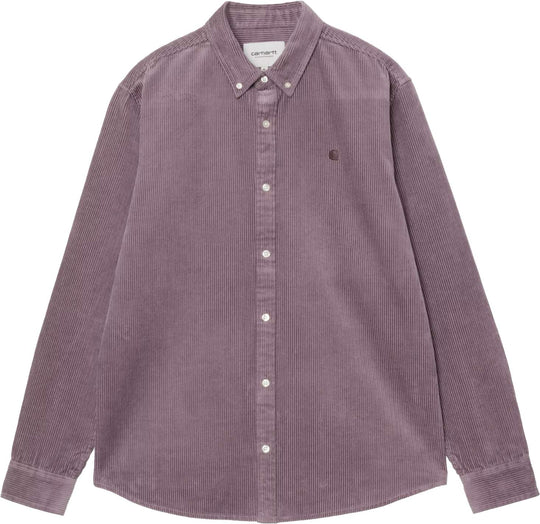  Carhartt Wip Camicia Ls Madison Cord Shirt Phlox Phlox Uomo