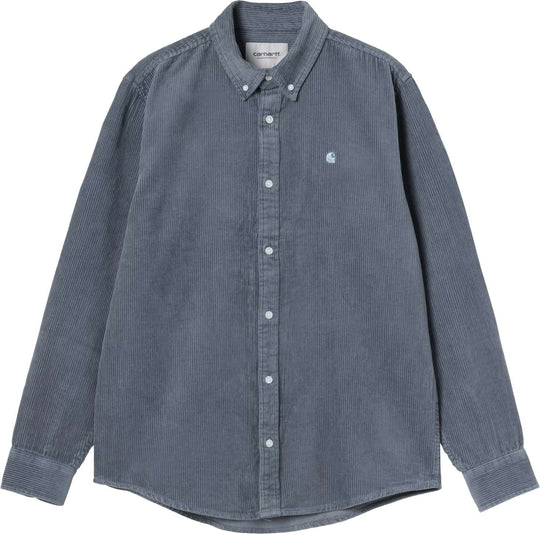  Carhartt Wip Camicia Ls Madison Cord Shirt Angelite Angelite Uomo