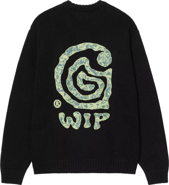  Carhartt Wip Maglione Helix Sweater Black Uomo