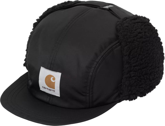  Carhartt Wip Cappello Oltera Ear Guard Cap Black Uomo