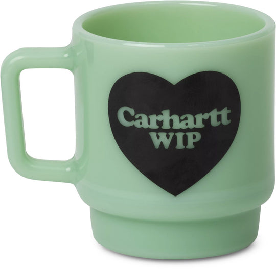  Carhartt Wip Tazza Heart Glass Mug Jade Uomo