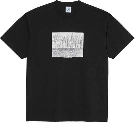  Polar Skate Co. T-shirt Fence Tee Black Uomo
