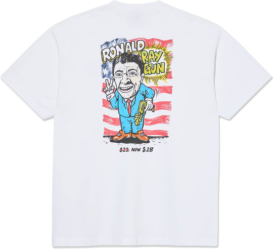  Polar Skate Co. T-shirt Ray Gun Tee White Uomo
