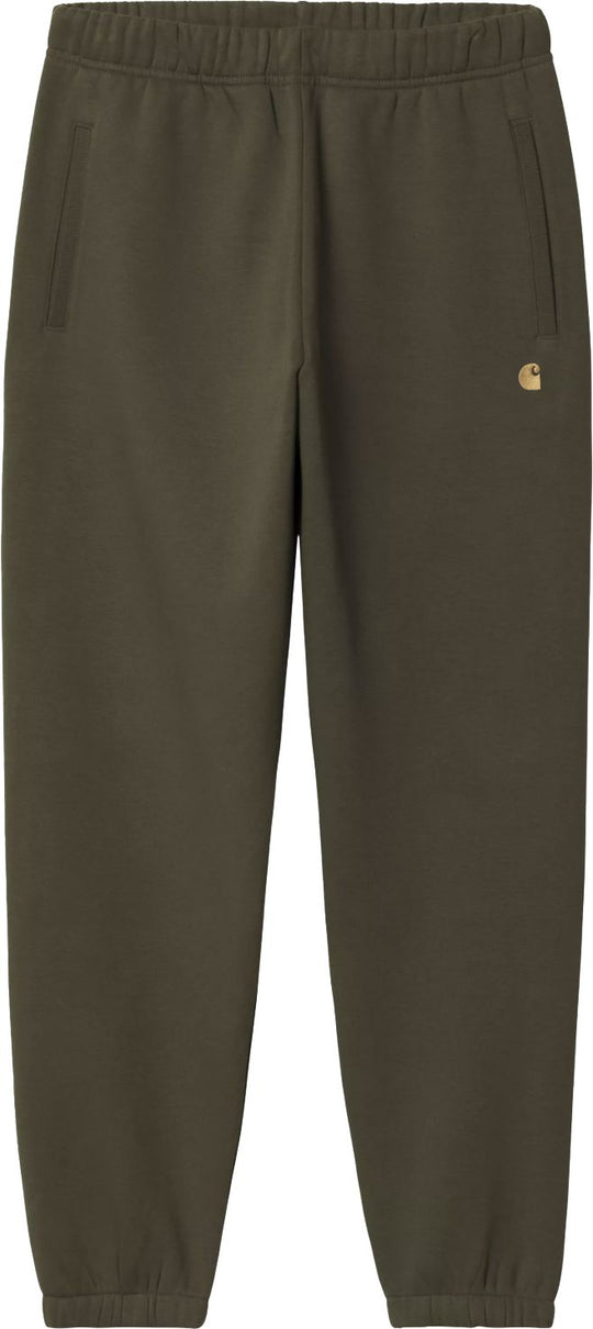  Carhartt Wip Pantalone Chase Sweat Pant Olive Glod Uomo Olivegold