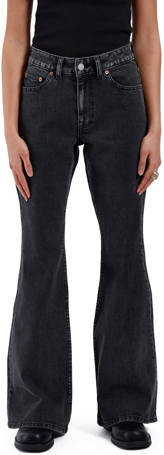  Dr. Denim Jeans Elba Tar Aged Black Donna