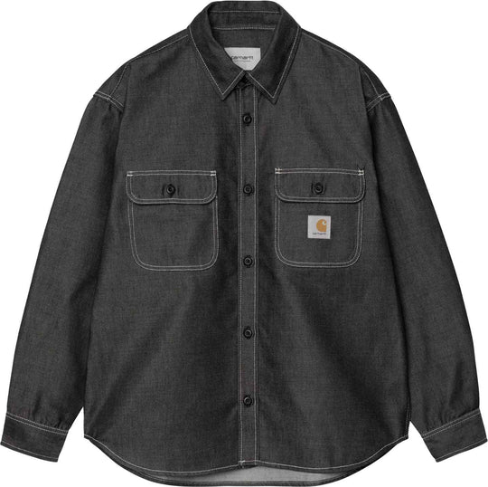  Carhartt Wip Camicia Tigan Shirt Jacket Black Rigid Uomo Blackrigid