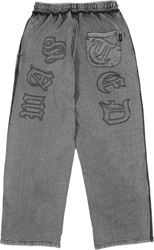  Wasted Paris Pantaloni Kingdom Curve Faded Jogging Faded Black Uomo Fadedblack