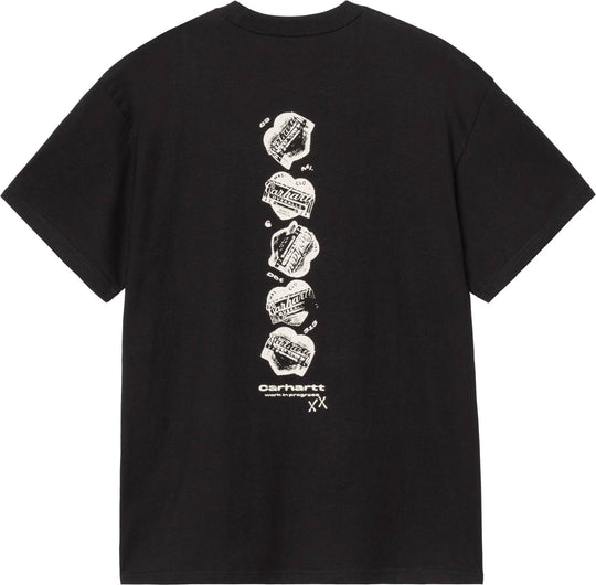  Carhartt Wip T-shirt Ss Garble T-shirt Black Uomo