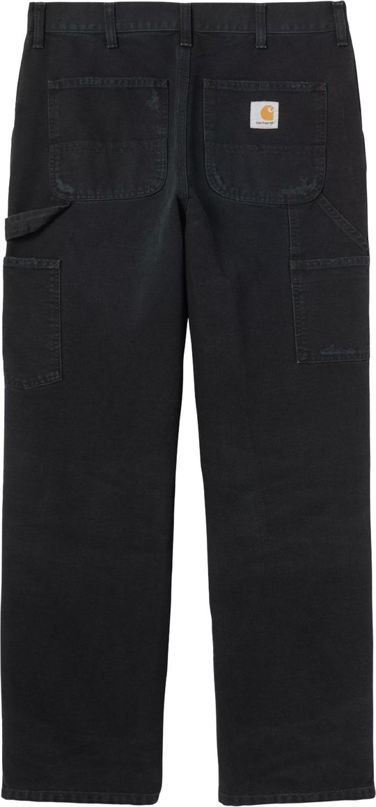  Carhartt Wip Pantaloni Single Knee Pant Black Grind Wash Uomo Blackgrindwash