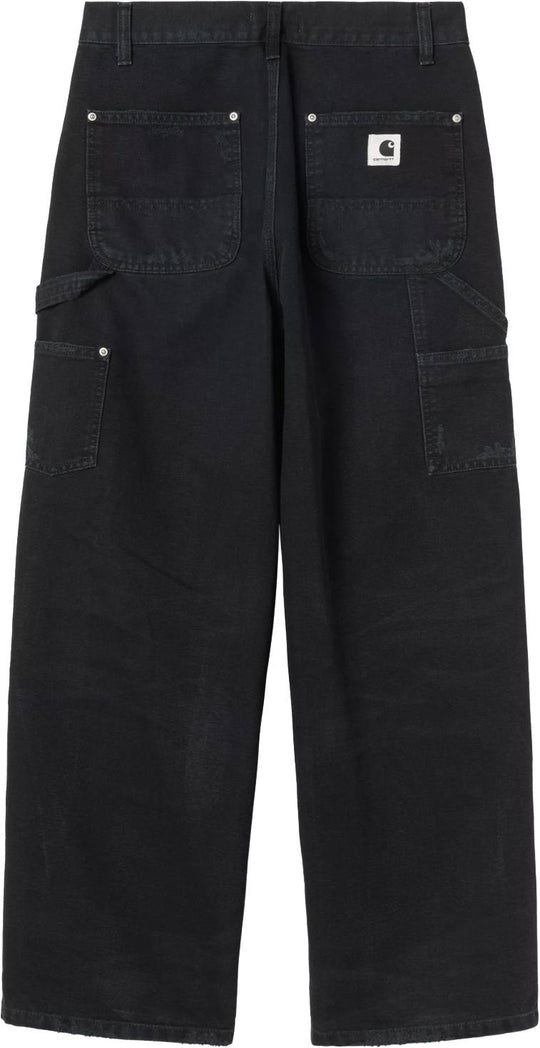  Carhartt Wip Pantaloni Women Brandon Double Knee Pant Black Grind Donna Blackgrind