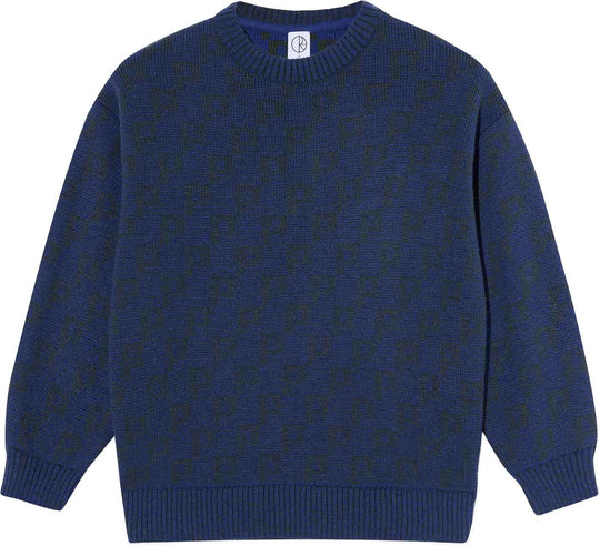  Polar Skate Co. Maglione George Sweater P Pattern Blue Green Uomo Bluegreen