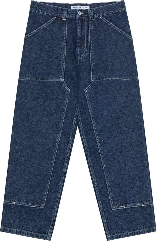  Polar Skate Co. Pantaloni Big Boy Work Pants Chaps Indigo Uomo