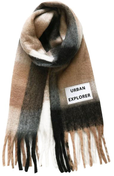  Verb To Do Sciarpa Maxi Scarf Urban Explorer Fantasia Uomo Black
