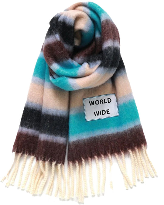  Verb To Do Sciarpa Maxi Scarf World Wide Uomo Fantasia