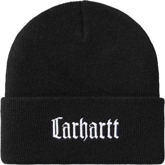  Carhartt Wip Cuffia Schooling Beanie Black Wax Uomo Blackwax