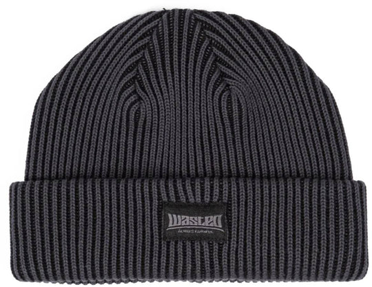  Wasted Paris Cuffia Pusher Beanie Black Charcoal Uomo