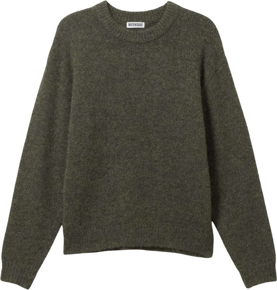  Weekday Maglione Woolblend Sweater Emilio Regular Green Dark Uomo Greendark