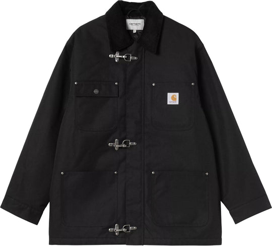  Carhartt Wip Giacca Adair Coat Black Black Uomo