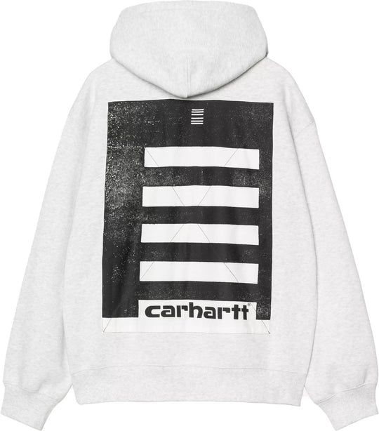  Carhartt Wip Giacca Hooded Archive Lines Jacket Ash Heather Uomo Ashheather