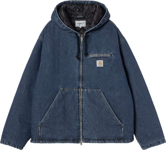  Carhartt Wip Giacca Cleveland Jacket Blue Stone Washed Uomo Bluestonewashed