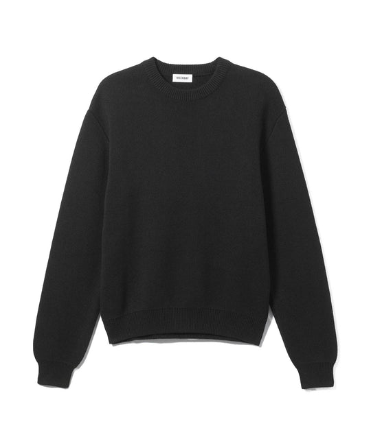  Weekday Maglione Cotton Sweater Emilio Regular Black Dark Uomo Blackdark