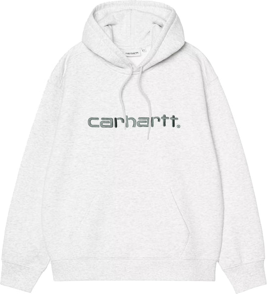  Carhartt Wip Felpa Women Hooded Carhartt Sweathsirt Ash Heather Velvet Green Donna Micro_color:ashheathervelvetgreenashheathervelvetgreen