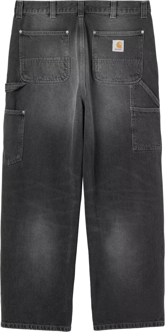  Carhartt Wip Pantaloni Og Double Knee Pant Black Grind Wash Uomo Blackgrindwash