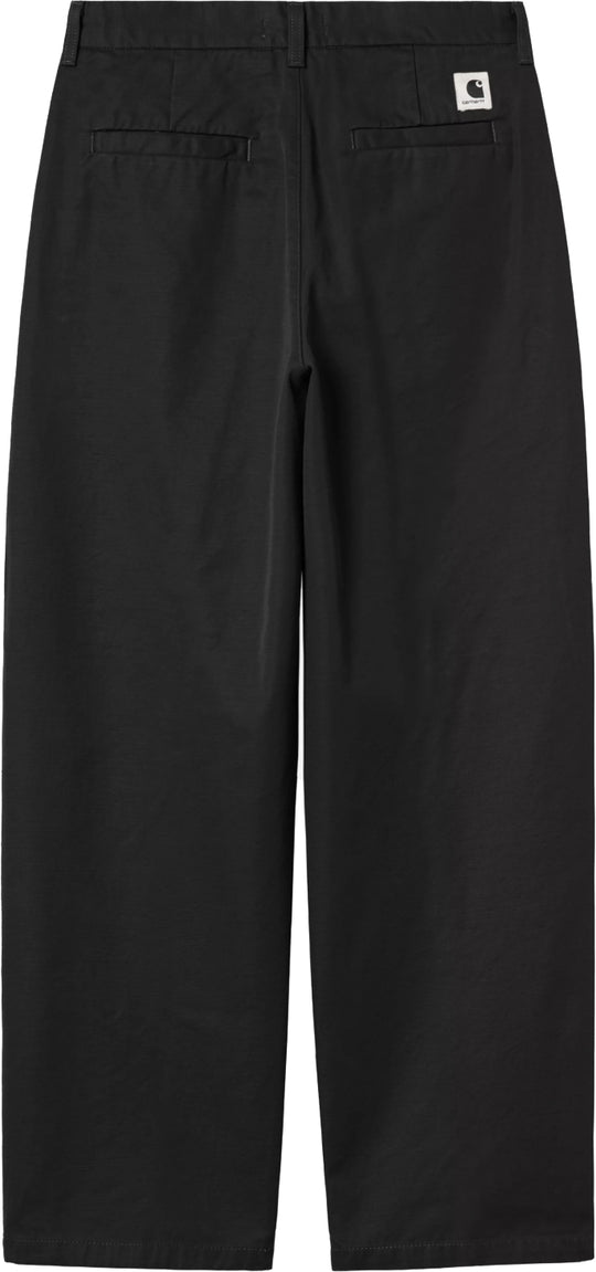  Carhartt Wip Pantaloni Women Brady Pant Black Rinsed Donna Blackrinsed