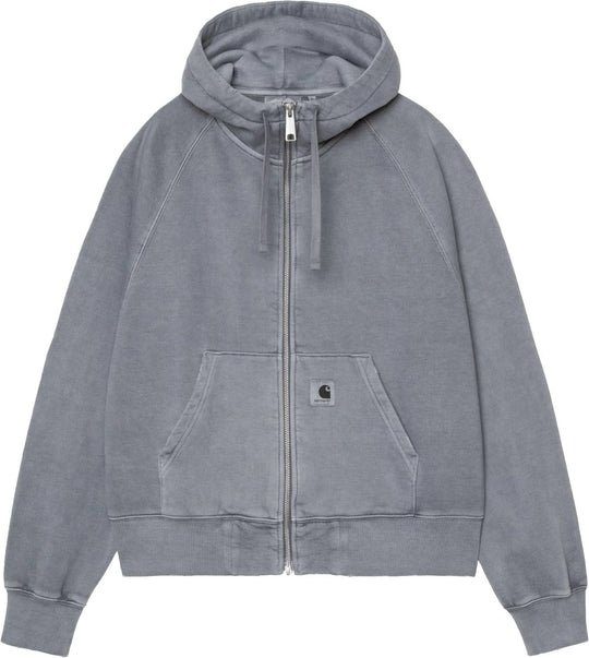  Carhartt Wip Felpa Women Hooded Torion Jacket Office Blue Grind Wash Donna Officebluegrindwash
