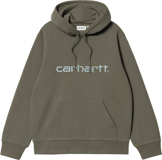  Carhartt Wip Felpa Hooded Carhartt Sweat Leaf Tourmaline Uomo Leaftourmaline