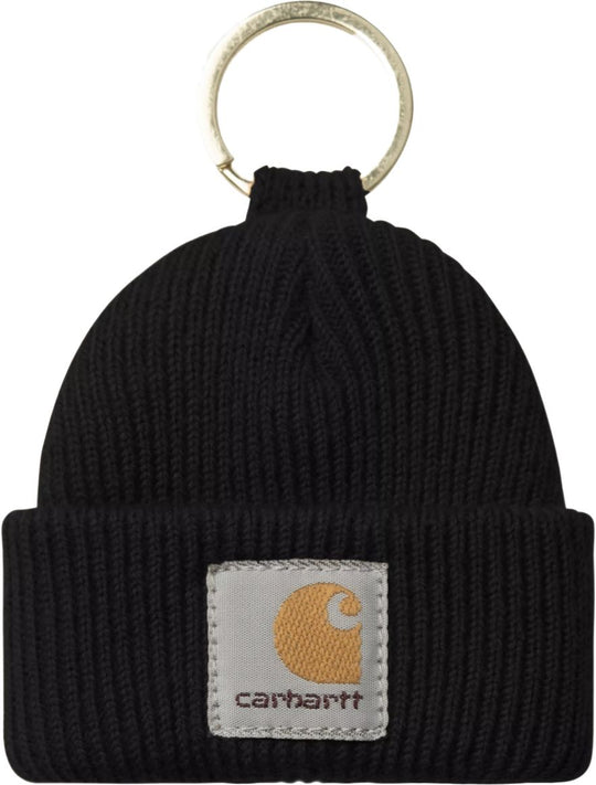  Carhartt Wip Portachiavi Mini Watch Hat Keychain Black Uomo