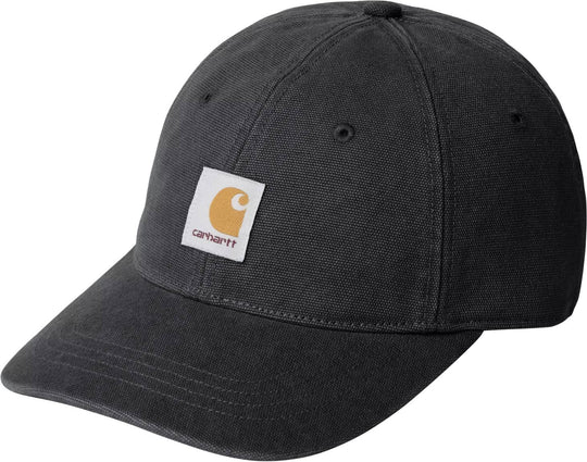  Carhartt Wip Cappello Canvas Cap Black Stone Washed Uomo Blackstonewashed