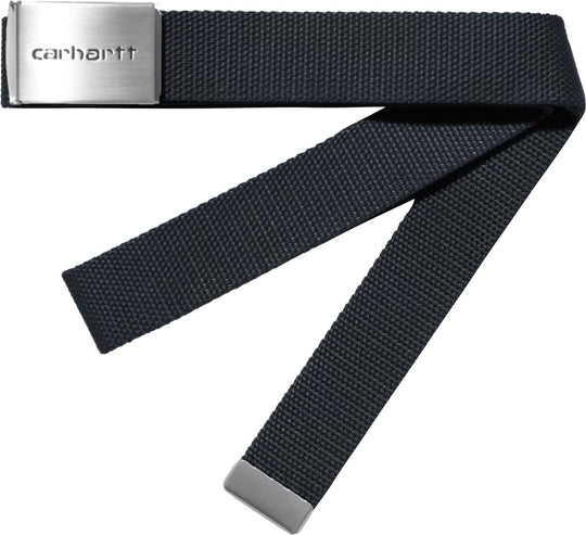  Carhartt Wip Cinta Clip Belt Chrome Deep Night Uomo Deepnight