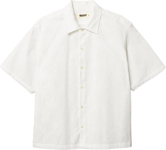  Woodbird Camicia Wang Embroidery Shirt Off White Uomo Offwhite