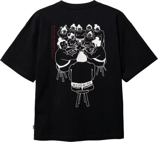  Woodbird T-shirt Beam Suma Tee Black Uomo