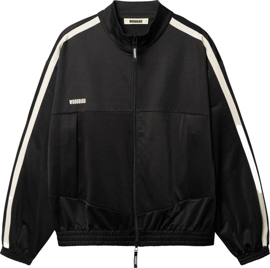  Woodbird Felpa Chang Track Jacket Black Uomo