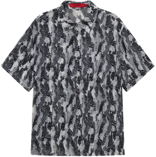  Acupuncture Camicia Python Shirt Ss Grey Uomo