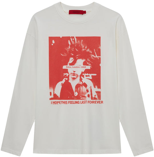  Acupuncture T-shirt Feeling Longsleeve Egg White Uomo Eggwhite