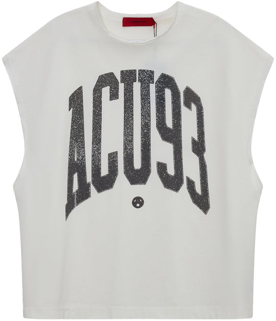  Acupuncture T-shirt Touch Down Sleeveless Egg White Uomo Eggwhite