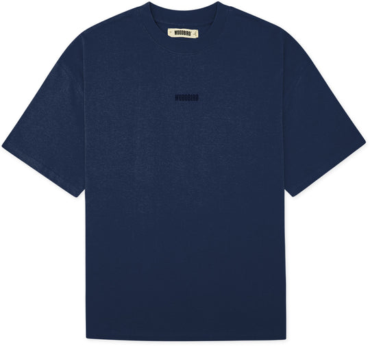  Woodbird T-shirt Base Tee Navy Blazer Uomo Navybalzer