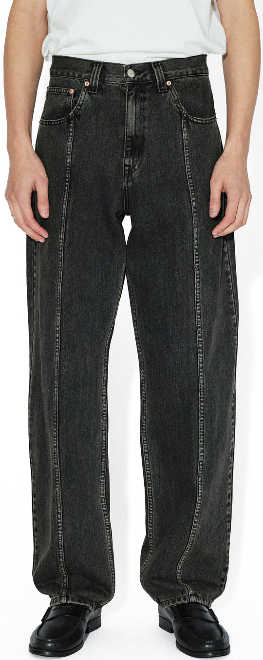  Dr Denim Jeans Ryke Worker Aged Black Dr. Denim Uomo