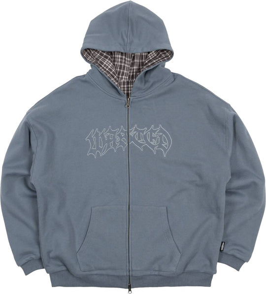  Wasted Paris Felpa Blast Reversible Zip Hoodie Stone Blue/black Uomo Blueblack