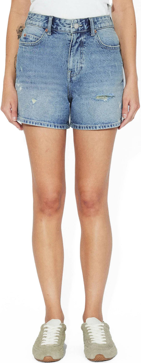  Dr Denim W Nora Shorts Bay Sky Dirty Dr. Denim Donna Bayskydirtymaterial:cotone