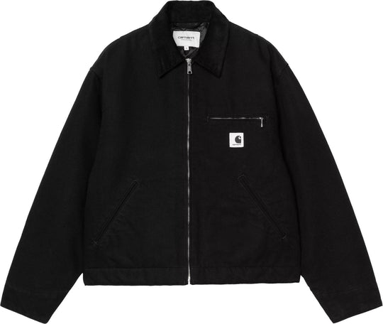  Carhartt Wip Giacca W Og Detroit Jacket Black Black Rinsed Special_unisex Nero