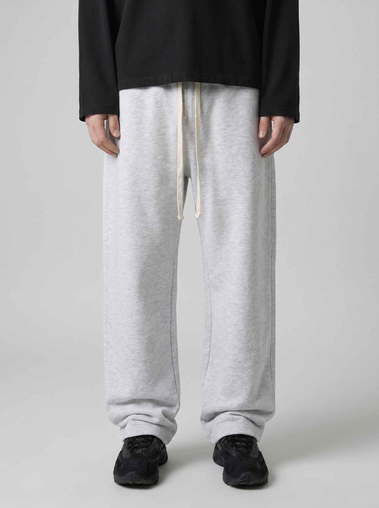  A.u.r.a.s Pantalone Tuta Baggy White Melange Uomo Whitemelange
