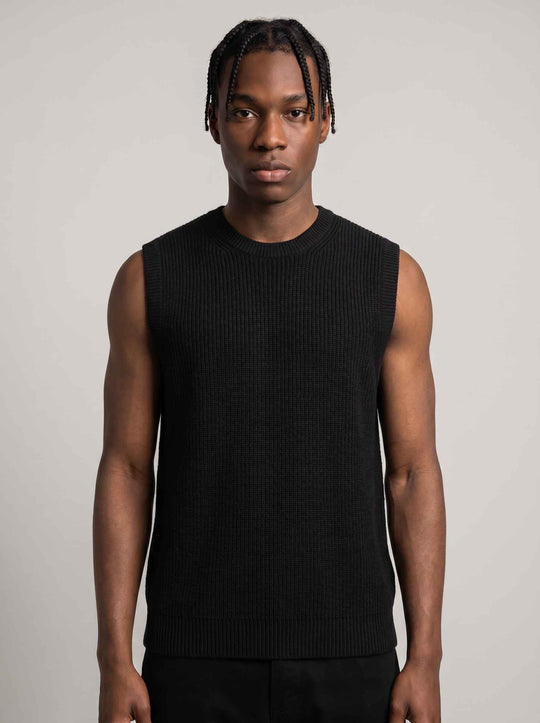  A.u.r.a.s Maglione Gilet Black Uomo