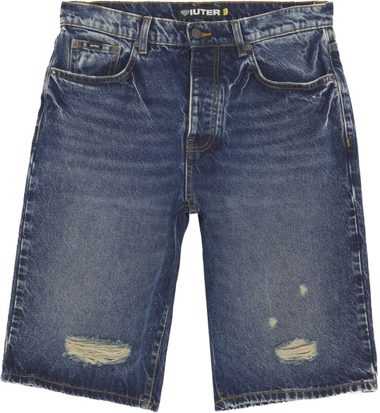  Iuter Short Baggy Denim Dark Blue Uomo Darkbluedst
