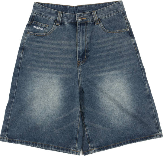  Wasted Paris Faded Casper Shorts Vintage Blue Uomo